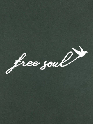 T-shirt Roll Up Brodé "Free Soul"