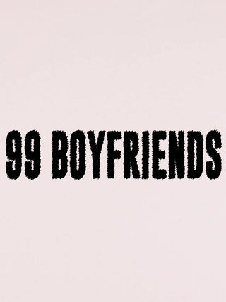 T-shirt Roll Up Brodé "99 Boyfriends"