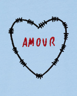 Hoodie à Zip Brodé "Amour"