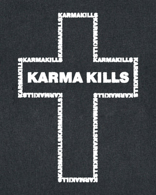 T-shirt Vintage Brodé "Karma Kills"