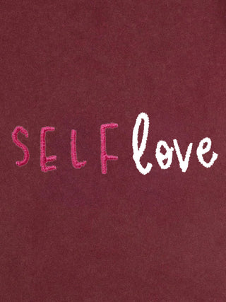 T-shirt Roll Up Brodé "Self Love"