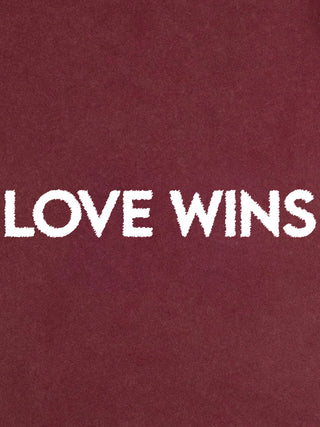 T-shirt Roll Up Brodé "Love Wins"