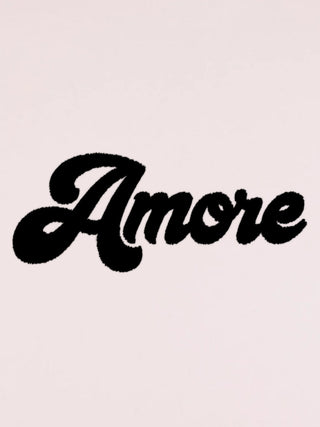 T-shirt Roll Up Brodé "Amore"