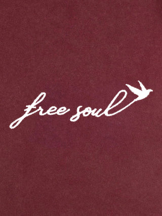 T-shirt Roll Up Brodé "Free Soul"