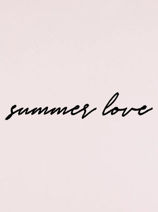 T-shirt Roll Up Brodé "Summer Love"