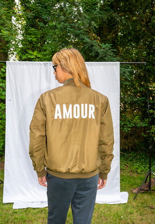 Veste Bomber Brodée "Amour"