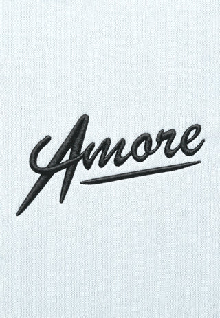 Hoodie Boxy à Zip Brodé "Amore"