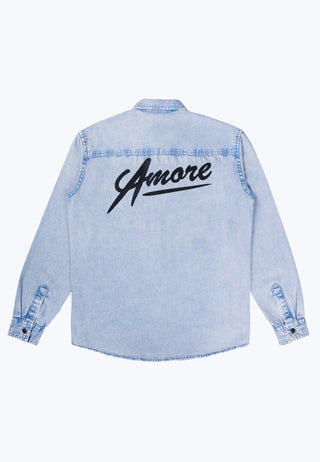 Veste en Jean Brodée "Amore"