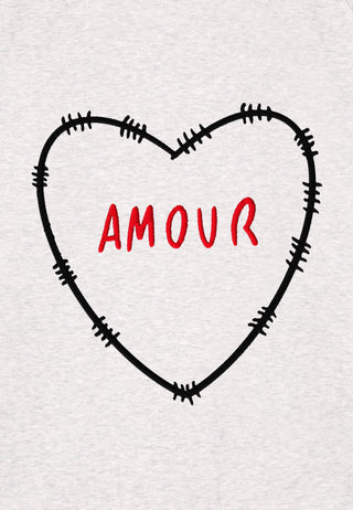 Sweatshirt Raglan Brodé "Amour"