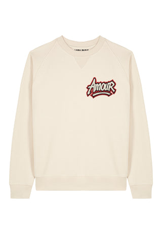 Sweatshirt Raglan Brodé "Amour"