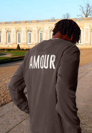 Sweatshirt Vintage Brodé "Amour"