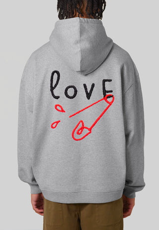 Hoodie Oversize Brodé "Love"