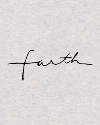 Cropped Hoodie à Zip Brodé "Faith" - Mira Paris