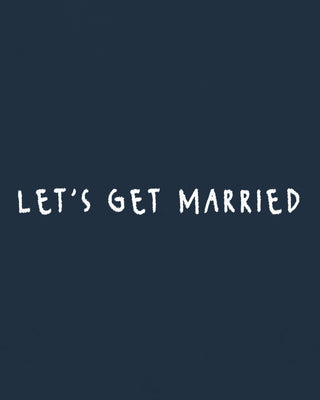 Cropped Hoodie à Zip Brodé "Let's Get Married" - Mira Paris