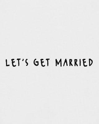 Cropped Hoodie à Zip Brodé "Let's Get Married" - Mira Paris