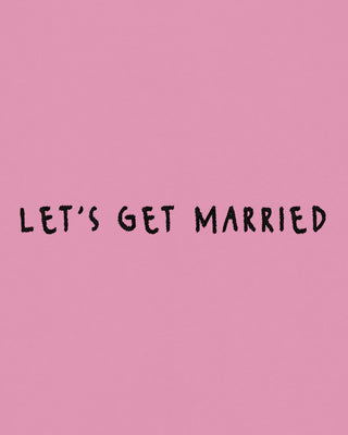 Cropped Hoodie à Zip Brodé "Let's Get Married" - Mira Paris