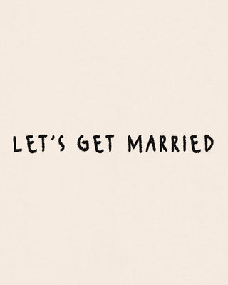 Cropped Hoodie à Zip Brodé "Let's Get Married" - Mira Paris