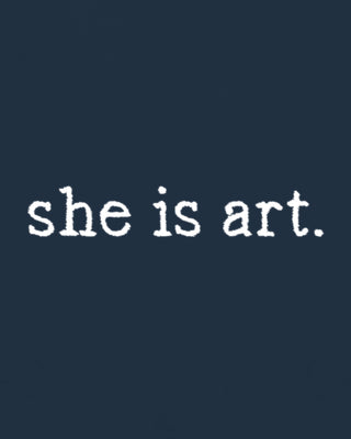 Cropped Hoodie à Zip Brodé "She Is Art" - Mira Paris