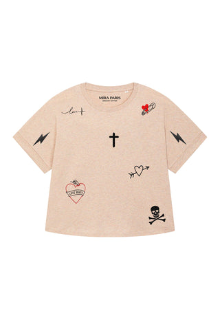T-shirt Oversize "Tattoo Mi Amor"