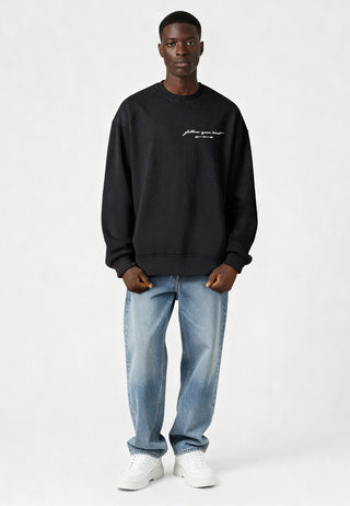 Sweatshirt Oversize Brodé "Follow Your Heart"