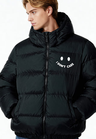 Doudoune Oversize Brodée "I Don't Care"