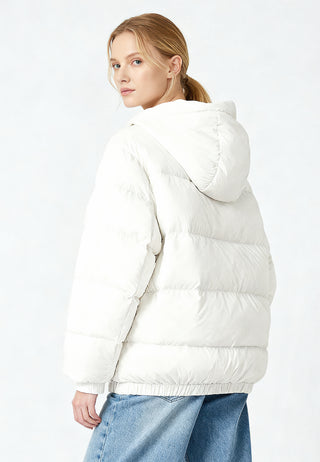 Doudoune Oversize Brodée "I Love You"