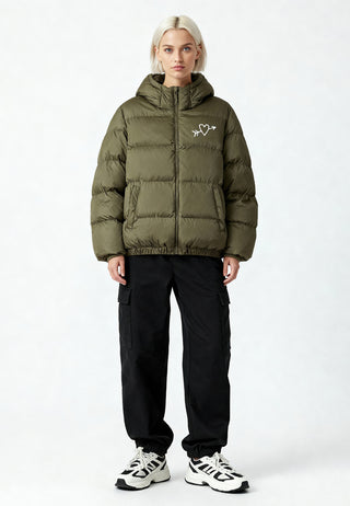 Doudoune Oversize Brodée "El Amor"