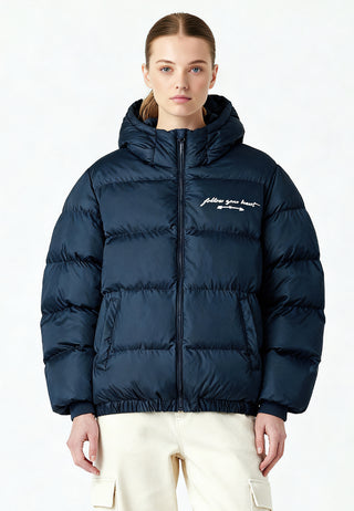 Doudoune Oversize Brodée "Follow Your Heart"