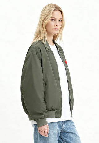 Veste Bomber Brodée "Coeur Pins"