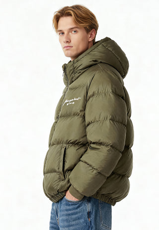 Doudoune Oversize Brodée "Follow Your Heart"