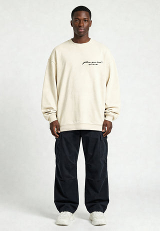 Sweatshirt Oversize Brodé "Follow Your Heart"