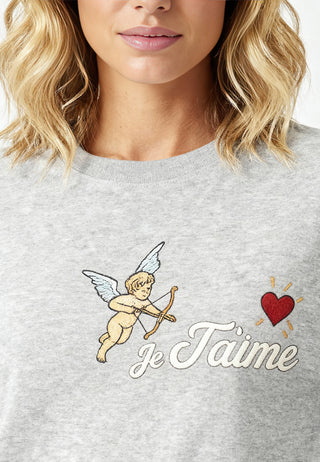 T-shirt Brodé "Je T'aime"
