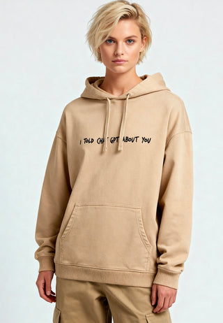 Hoodie Oversize Brodé "I Told ChatGPT"