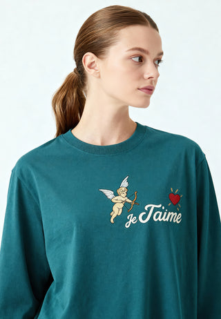 T-shirt Brodé "Je T'aime"
