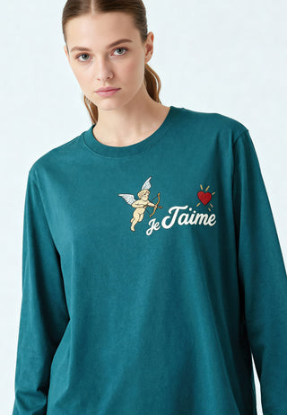 T-shirt Brodé "Je T'aime"