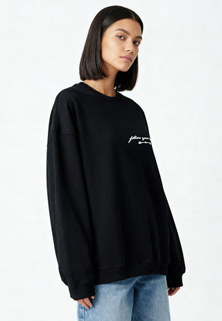 Sweatshirt Oversize Brodé "Follow Your Heart"