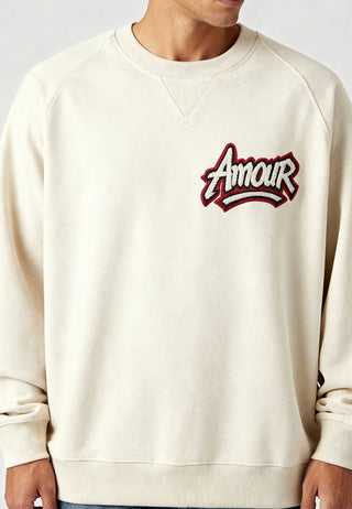 Sweatshirt Raglan Brodé "Amour"