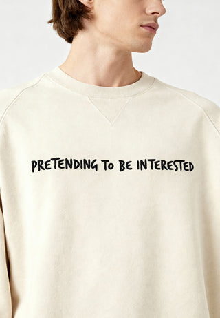 Sweatshirt Raglan Brodé "Pretending"