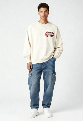 Sweatshirt Raglan Brodé "Amour"