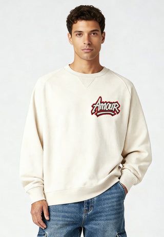 Sweatshirt Raglan Brodé "Amour"