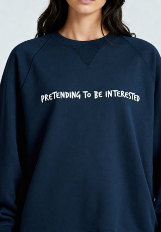 Sweatshirt Raglan Brodé "Pretending"