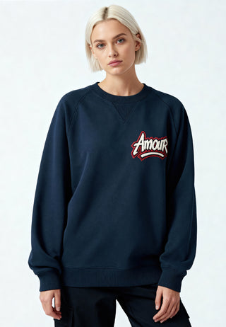 Sweatshirt Raglan Brodé "Amour"