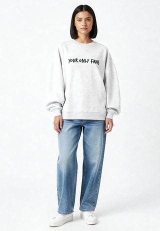 Sweatshirt Raglan Brodé "Your Only Fans"