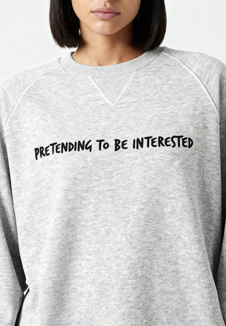 Sweatshirt Raglan Brodé "Pretending"