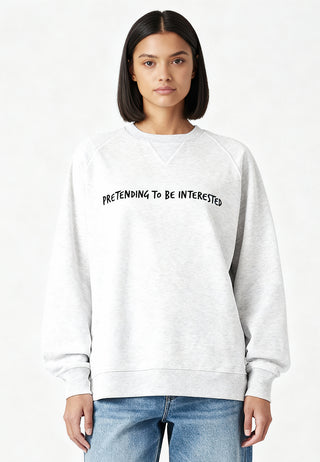 Sweatshirt Raglan Brodé "Pretending"