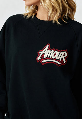 Sweatshirt Raglan Brodé "Amour"