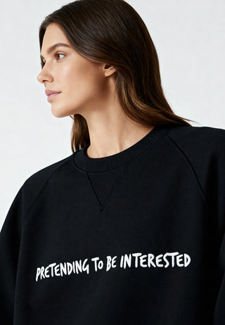 Sweatshirt Raglan Brodé "Pretending"
