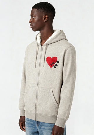 Hoodie Sherpa Brodé "Pins"