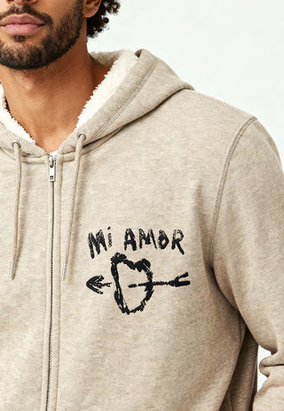Hoodie Sherpa Brodé "Mi Amor"