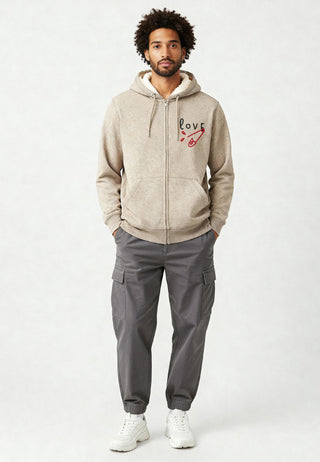 Hoodie Sherpa Brodé "Love"